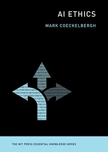 Book cover: "AI Ethics" with binary code arrow design.