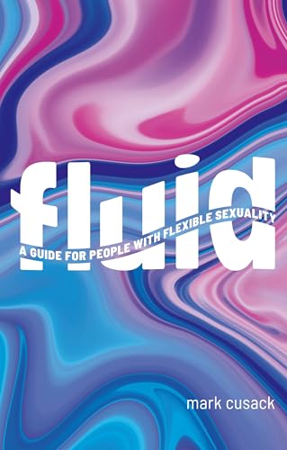 Book cover: “Fluid” with swirling blue, pink, and purple abstract background.