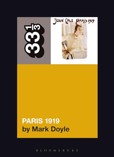 Book cover for “John Cale’s Paris 1919” featuring a black and white portrait.