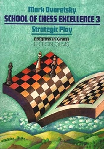 Book cover for School of Chess Excellence 3 featuring a stylized chessboard and pieces.