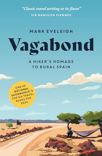Book cover for "Vagabond" depicting a Spanish landscape and a hammock.