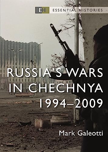 Book cover depicting war-torn Chechnya with a soldier, 1994-2009.