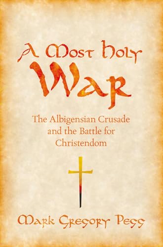 Book cover with title “A Most Holy War” and a central cross.