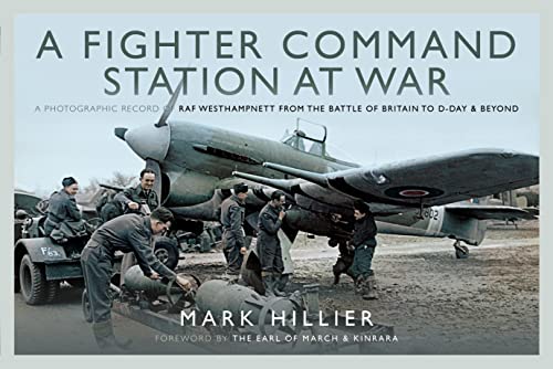 Book cover: RAF Westhampnett wartime photograph of a fighter plane and crew.