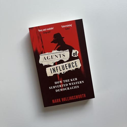 Book cover: "Agents of Influence" with a silhouetted figure in a hat.