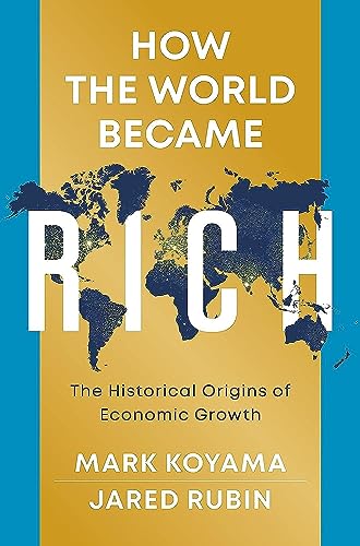 Book cover with a world map and title "How the World Became Rich".