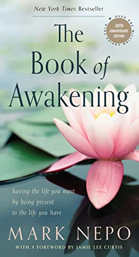 Book cover featuring a pink water lily on dark water with title and author text.