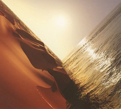 CD cover: abstract waves and sunlight in warm orange tones.