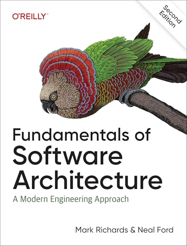 Book cover for Fundamentals of Software Architecture featuring a colorful parrot on a branch.