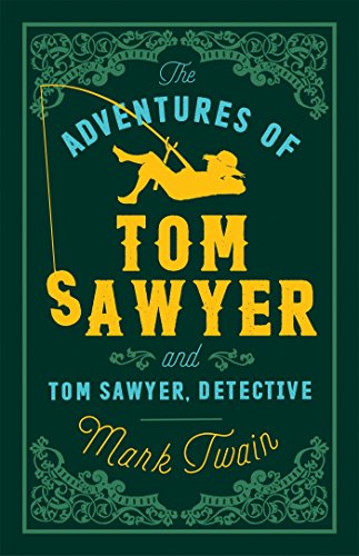 Book cover with a yellow silhouette of a boy fishing on a dark green background.