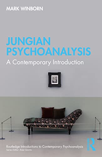 Book cover: “Jungian Psychoanalysis” with image of a chaise lounge.