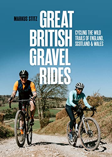 Book cover featuring two cyclists on a gravel path in a rural landscape.
