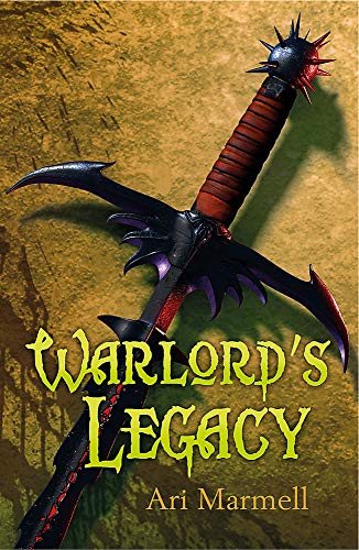 Book cover featuring a dark, ornate sword against a textured gold background.