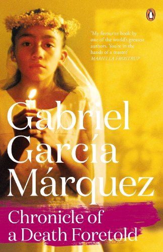 Book cover showing a young girl in a veil holding a candle, yellow background.