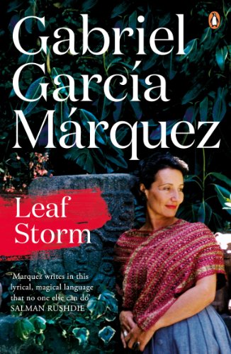 Book cover for Leaf Storm by Gabriel García Márquez featuring a woman near stone.