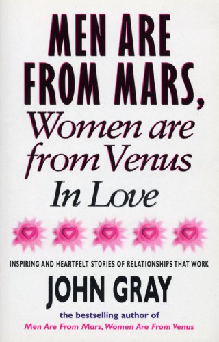 Book cover: "Men Are From Mars, Women Are From Venus In Love" by John Gray.