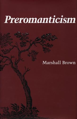 Red book cover with title “Preromanticism” and a bare tree illustration.