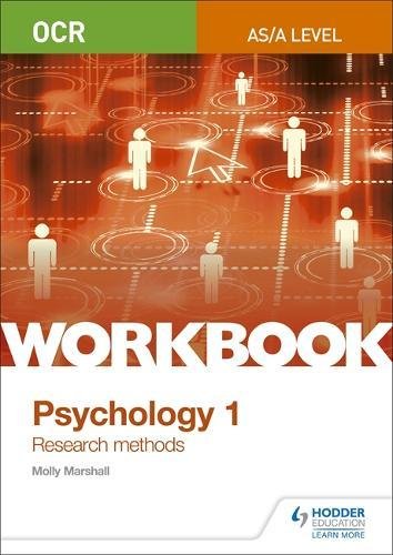 OCR Psychology A Level workbook cover with figures and text.