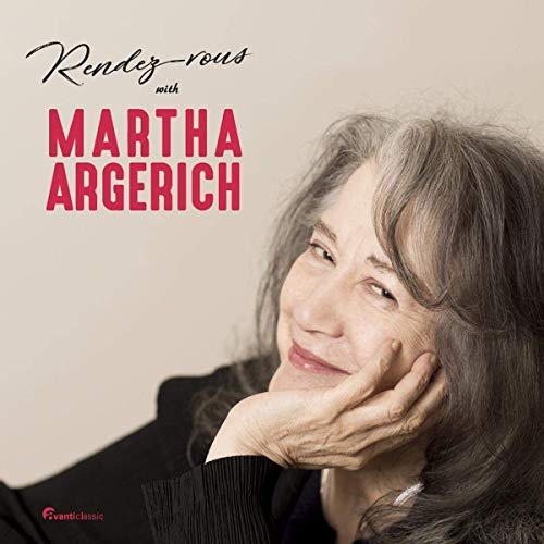 CD cover featuring pianist Martha Argerich in a portrait.