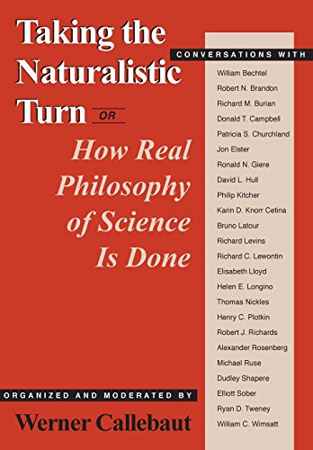 Red book cover with white text listing authors and title: “Taking the Naturalistic Turn.”