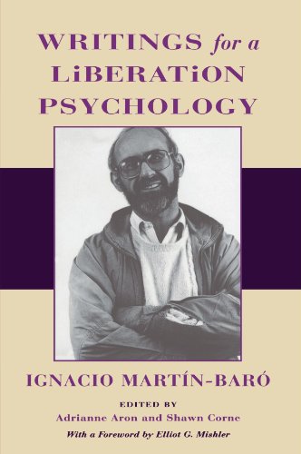 Book cover with portrait of Ignacio Martín-Baró, author of "Writings for a Liberation Psychology".