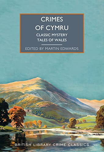 Book cover featuring a painting of a Welsh mountain landscape above a river.