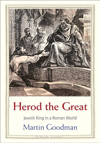 19th-century engraving of King Herod on his throne, book cover.