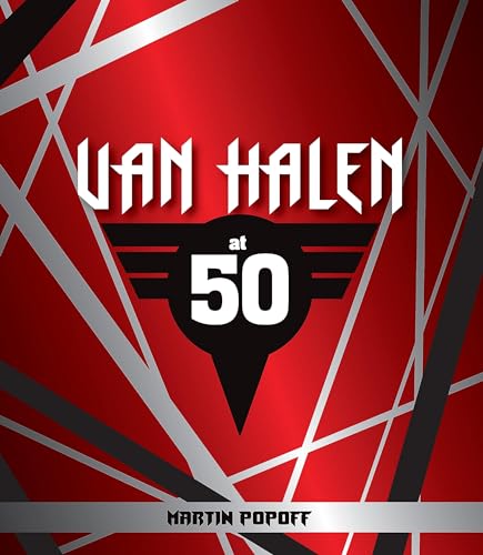 Book cover: "Van Halen at 50" with red and silver geometric design.