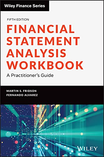 Book cover: "Financial Statement Analysis Workbook," fifth edition, with abstract image.