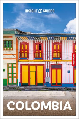 Insight Guides Colombia travel book cover with colorful colonial architecture.