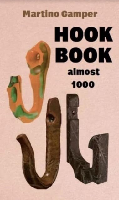 Book cover featuring a green and orange hook with other metal hooks.