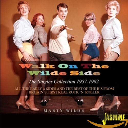 Marty Wilde posing with four women in a vintage studio photograph on CD cover.