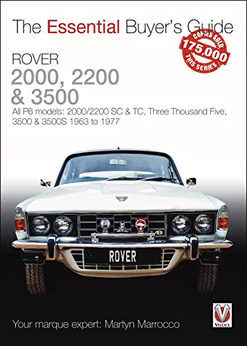 Book cover featuring a classic white Rover P6 car from the 1960s-70s.