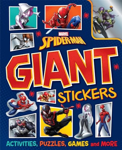 Marvel Spider-Man Giant Stickers book cover with multiple character images.