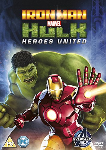 DVD cover featuring Iron Man and the Hulk, heroes united.