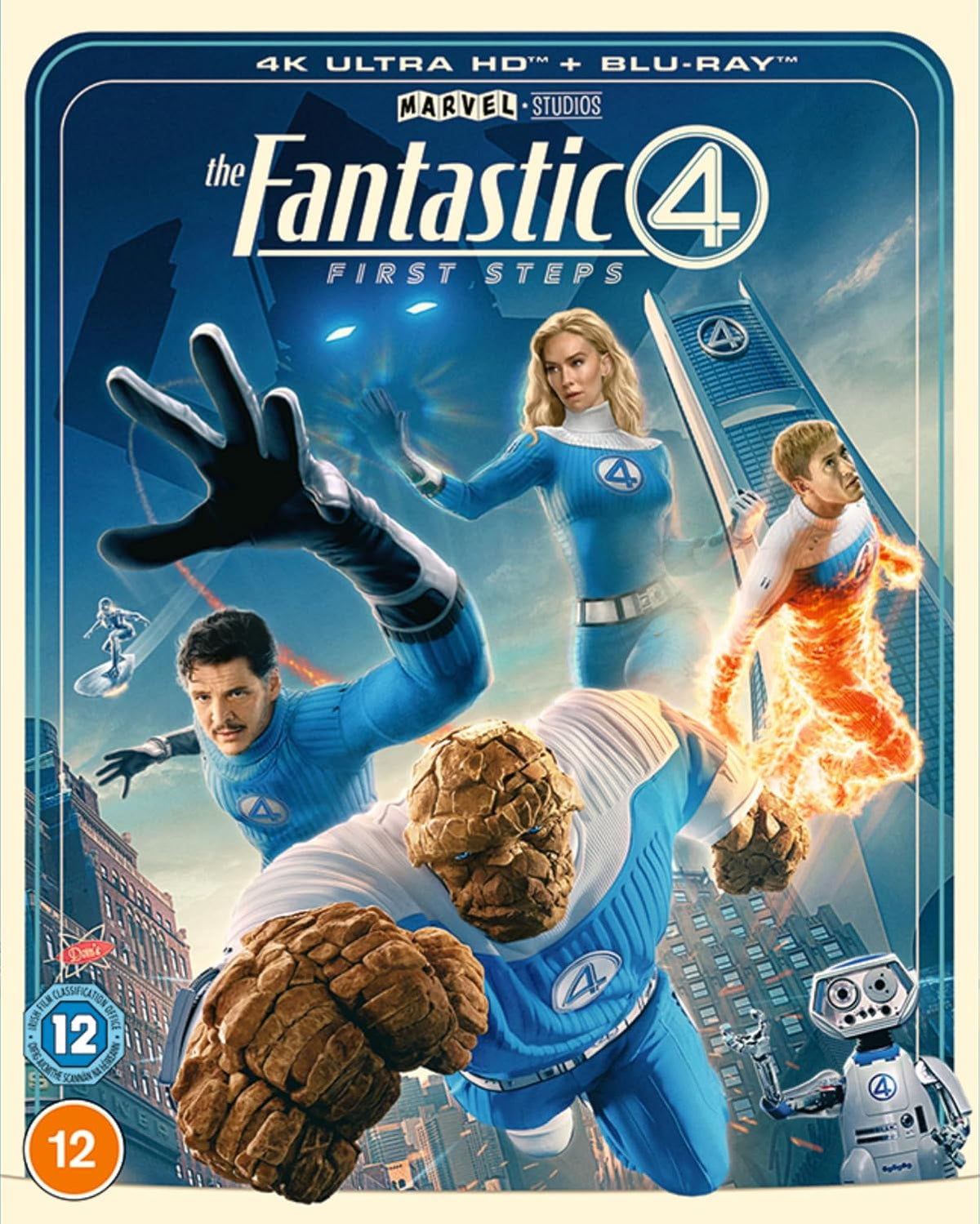 Fantastic Four" movie poster featuring the superhero team in action.