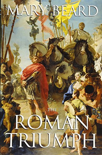 Book cover depicting a Roman triumph procession with soldiers and horses.