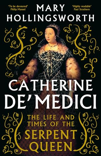 Book cover featuring a portrait of Catherine de' Medici in ornate dress.