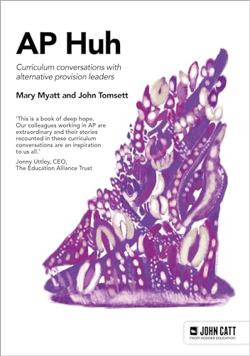 Book cover: "AP Huh" with abstract purple floral design.