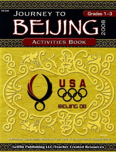 2008 Beijing Olympics activities book cover with gold design and USA logo.