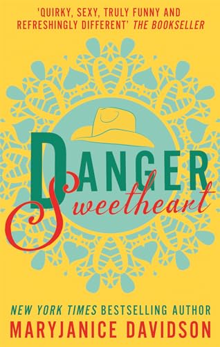 Book cover for "Danger Sweetheart" with a yellow and teal floral design.