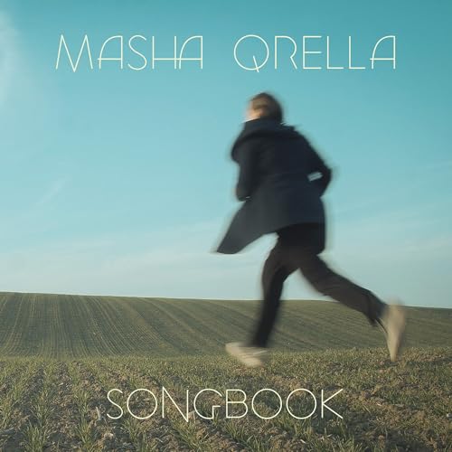 Album cover for Masha Qrella’s “Songbook” featuring a blurred figure running.