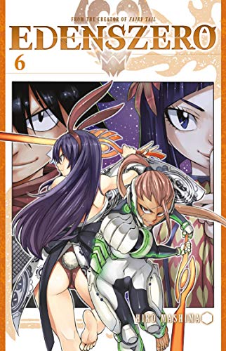 Edens Zero 6" manga cover with three anime-style characters and bold text.