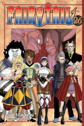 Fairy Tail 26" manga cover featuring a group of fantasy characters.