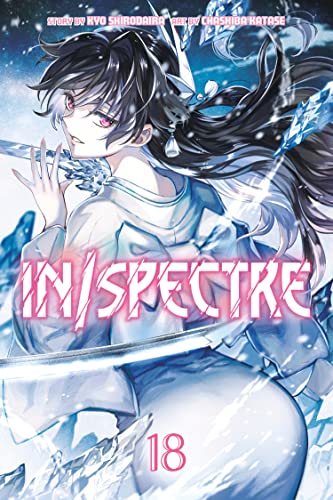 Manga volume 18 cover with a woman holding a glowing sword, icy blue tones.