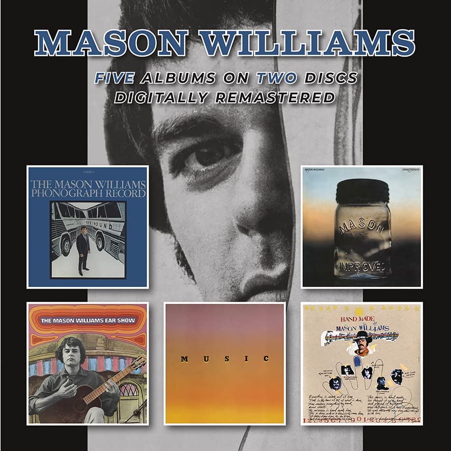 Mason Williams album cover featuring the artist and record artwork.