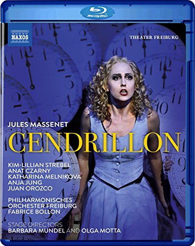 Blue-ray case cover featuring a blonde woman in a blue dress against clock faces.
