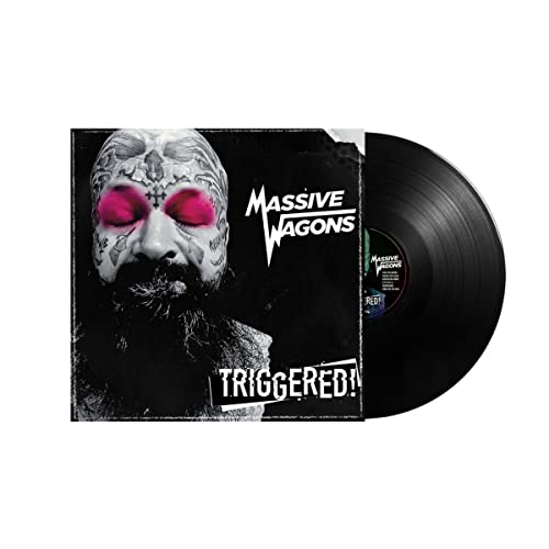 Massive Wagons “Triggered” vinyl record with a portrait cover.