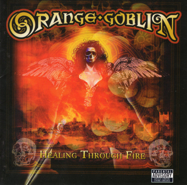 DVD cover for "World On Fire" featuring a woman with wings amidst flames.