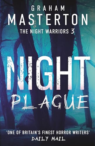 Book cover for "Night Plague" with dark forest and bold white text.